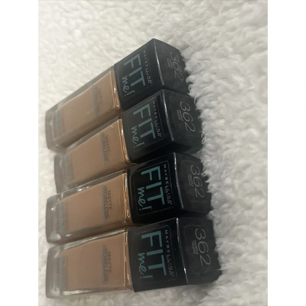 Lot of 4 Maybelline Fit Me Matte Poreless Foundation‎ 362 Truffle (4-pack)